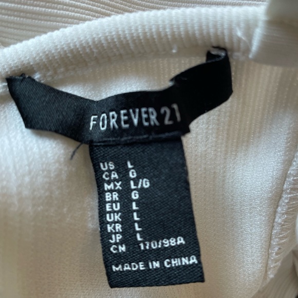 White Forever 21 corset top large - Picture 5 of 5